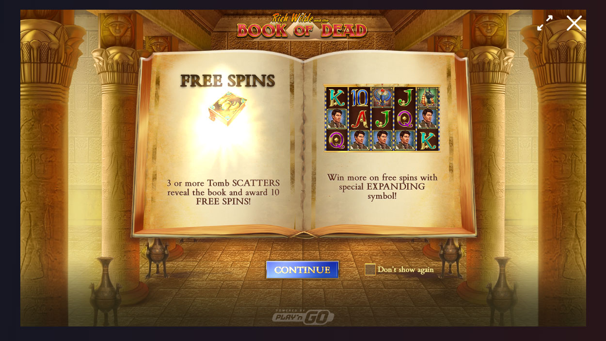 Играть в игровой автомат Книга Мертвых онлайн.